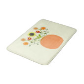 Tapis De Bain Fleurs d'action de grâce en Citrouille (Angle)