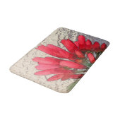 Tapis De Bain Fleurs d'Agave Rouges (Angle)