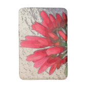 Tapis De Bain Fleurs d'Agave Rouges (Devant (Vertical))