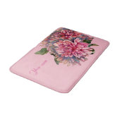 Tapis De Bain fleurs dahlias (Angle)