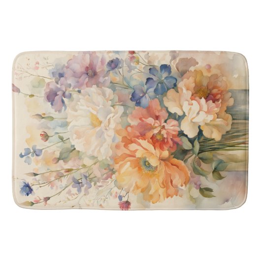 Tapis De Bain fleurs dans le vase (Devant)