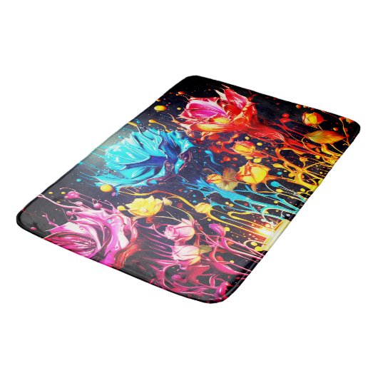 Tapis De Bain Fleurs d'art (Angle)