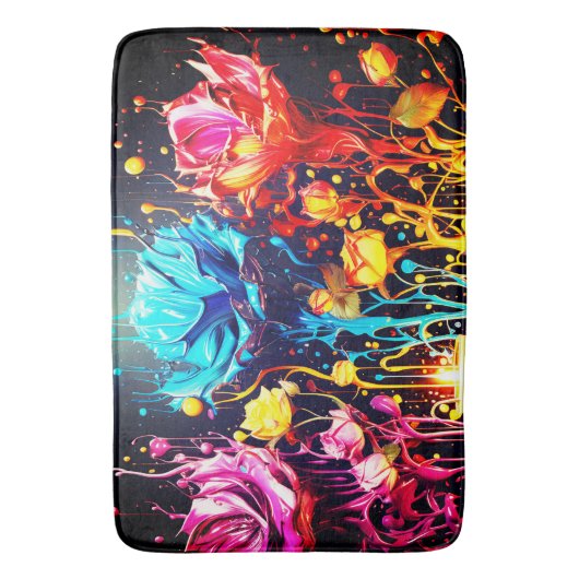 Tapis De Bain Fleurs d'art (devant Vertical)