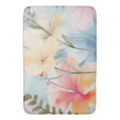 TAPIS DE BAIN FLEURS D'ART MODERNES PASTEL (devant Vertical)