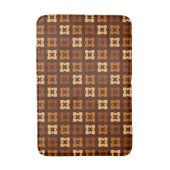 Tapis de bain Fleurs d'automne carrées (Devant (Vertical))