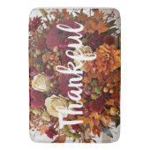 Tapis De Bain Fleurs d'automne Thankful Bath Mat (devant Vertical)