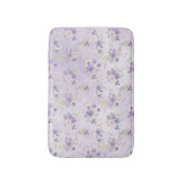 Tapis De Bain Fleurs de campagne de lavande (Devant (Vertical))