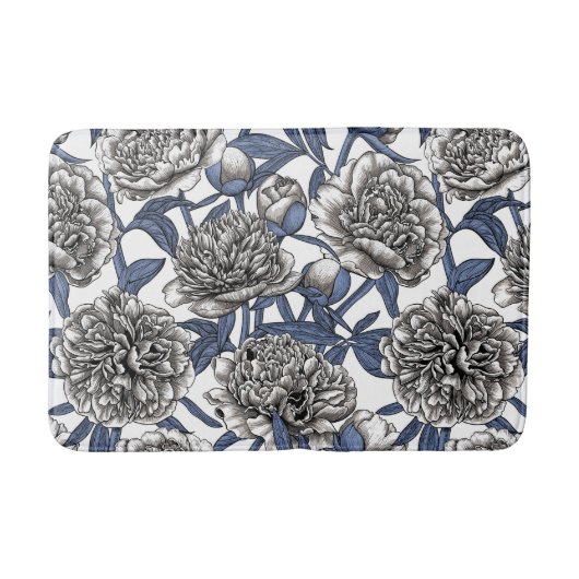 Tapis De Bain Fleurs de cendres blanches (Devant)