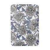 Tapis De Bain Fleurs de cendres blanches (Devant (Vertical))