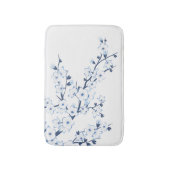 Tapis De Bain Fleurs de cerisier bleu blanc (Devant (Vertical))
