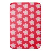 Tapis De Bain Fleurs de cerisiers en rouge (devant Vertical)