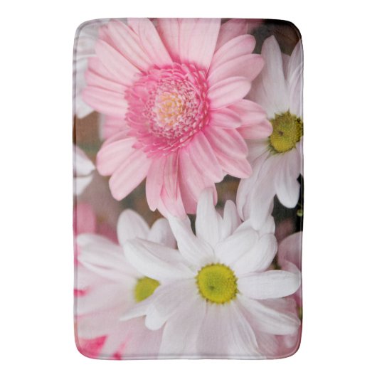 Tapis de bain - fleurs de Gerbera de marguerite (devant Vertical)