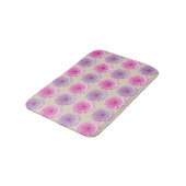 Tapis De Bain Fleurs de germes roses et violettes (Angle)