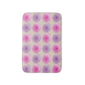 Tapis De Bain Fleurs de germes roses et violettes (Devant (Vertical))