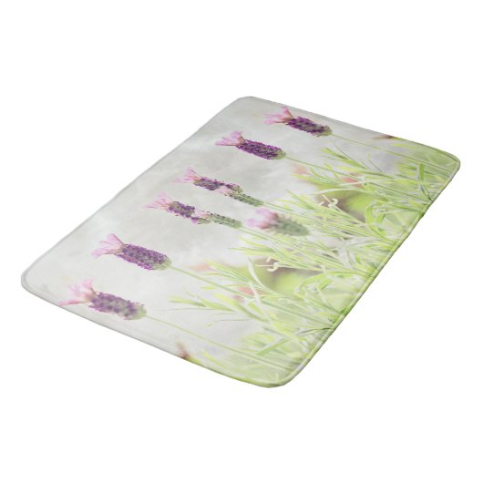 Tapis De Bain Fleurs de lavande (Angle)