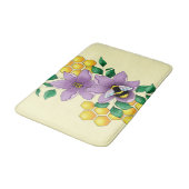 Tapis De Bain Fleurs de lavande de bourdon Jaune (Angle)