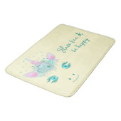 Tapis De Bain Fleurs de Licorne Mignonne Fabuleuse Visage 1 (Angle)