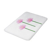 Tapis De Bain Fleurs de Lotus roses (Angle)