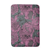 Tapis De Bain Fleurs de pivoines violettes (Devant (Vertical))