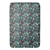 Tapis De Bain Fleurs de Plumeria Emerald Green Feuilles tropicau (devant Vertical)
