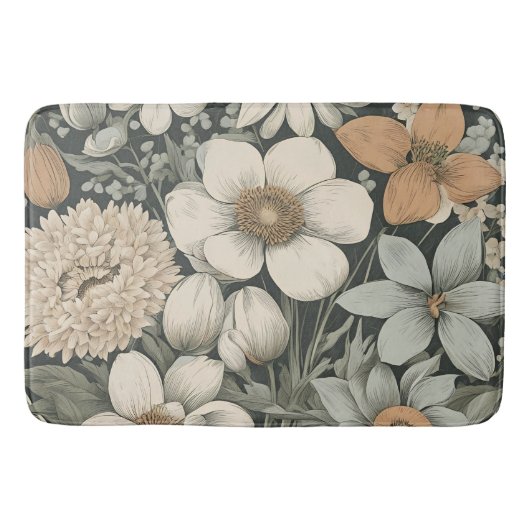 Tapis De Bain Fleurs de printemps (Devant)