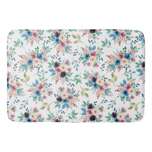 Tapis De Bain Fleurs de printemps colorées motif