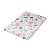 Tapis De Bain Fleurs de printemps et Motif Feuille (Angle)