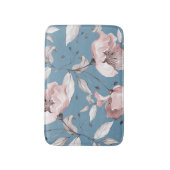 Tapis De Bain Fleurs de printemps, feuille, design transparent (Devant (Vertical))
