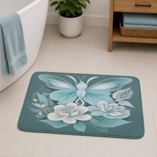 Tapis De Bain Fleurs de sérendipité