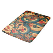 Tapis De Bain Fleurs de serpent vertes (Angle)