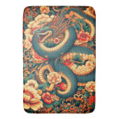 Tapis De Bain Fleurs de serpent vertes (devant Vertical)