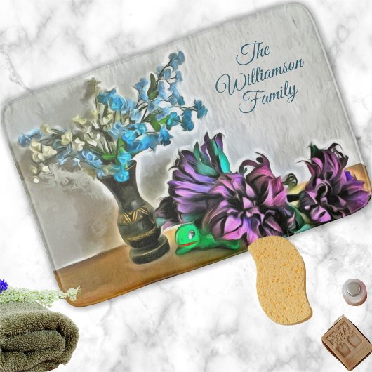 Tapis De Bain Fleurs de soie et de rousseur de maïs 2190