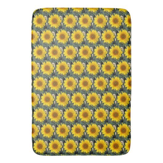 Tapis De Bain Fleurs de soleil (devant Vertical)