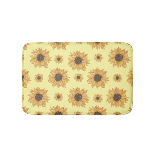 Tapis De Bain Fleurs de soleil (Devant)