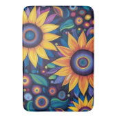 Tapis De Bain Fleurs de soleil (devant Vertical)