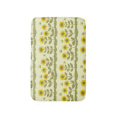 Tapis De Bain Fleurs de soleil, abeilles, motif mignon sans soud (Devant (Vertical))