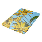 Tapis De Bain Fleurs de soleil Art Nouveau (Angle)