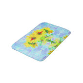 Tapis De Bain Fleurs de soleil lavande (Angle)