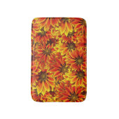 Tapis De Bain Fleurs de soleil orange (Devant (Vertical))