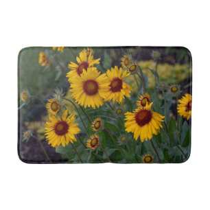 Tapis De Bain Fleurs de soleil orange, Photographie de fleurs