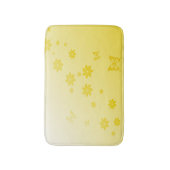 Tapis De Bain Fleurs de soleil sur papillons (Devant (Vertical))
