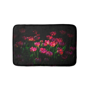 Tapis De Bain Fleurs de tulipe roses