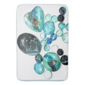 Tapis De Bain Fleurs de verre de mer et bling (devant Vertical)
