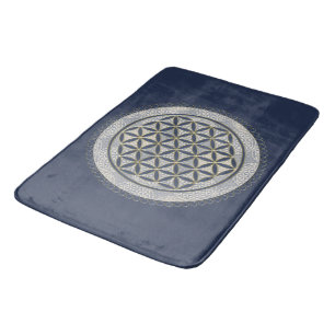Tapis De Bain FLEURS DE VIE - Symbole de géométrie sacrée Art 1