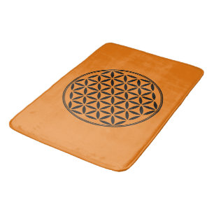 Tapis De Bain FLEURS DE VIE - Symbole de géométrie sacrée plein