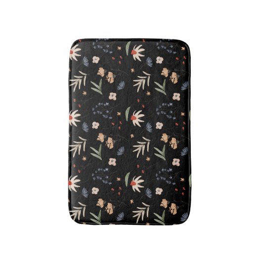 Tapis De Bain Fleurs d'eau simples 1 (Devant (Vertical))