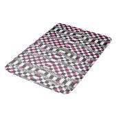 Tapis De Bain Fleurs d'échecs (Angle)