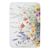 Tapis De Bain Fleurs des prés et lavande (devant Vertical)