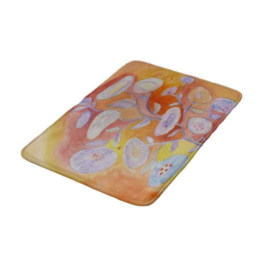 Tapis De Bain fleurs d'été (Angle)