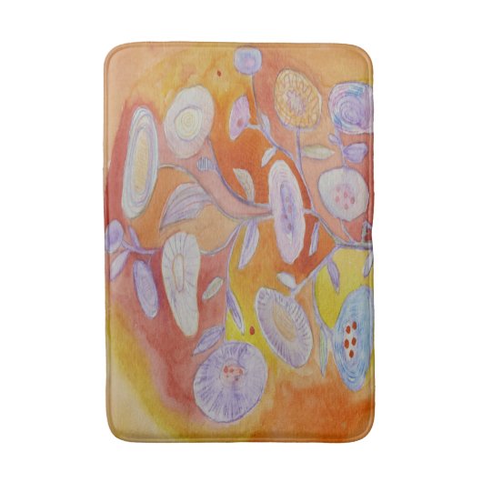 Tapis De Bain fleurs d'été (Devant (Vertical))